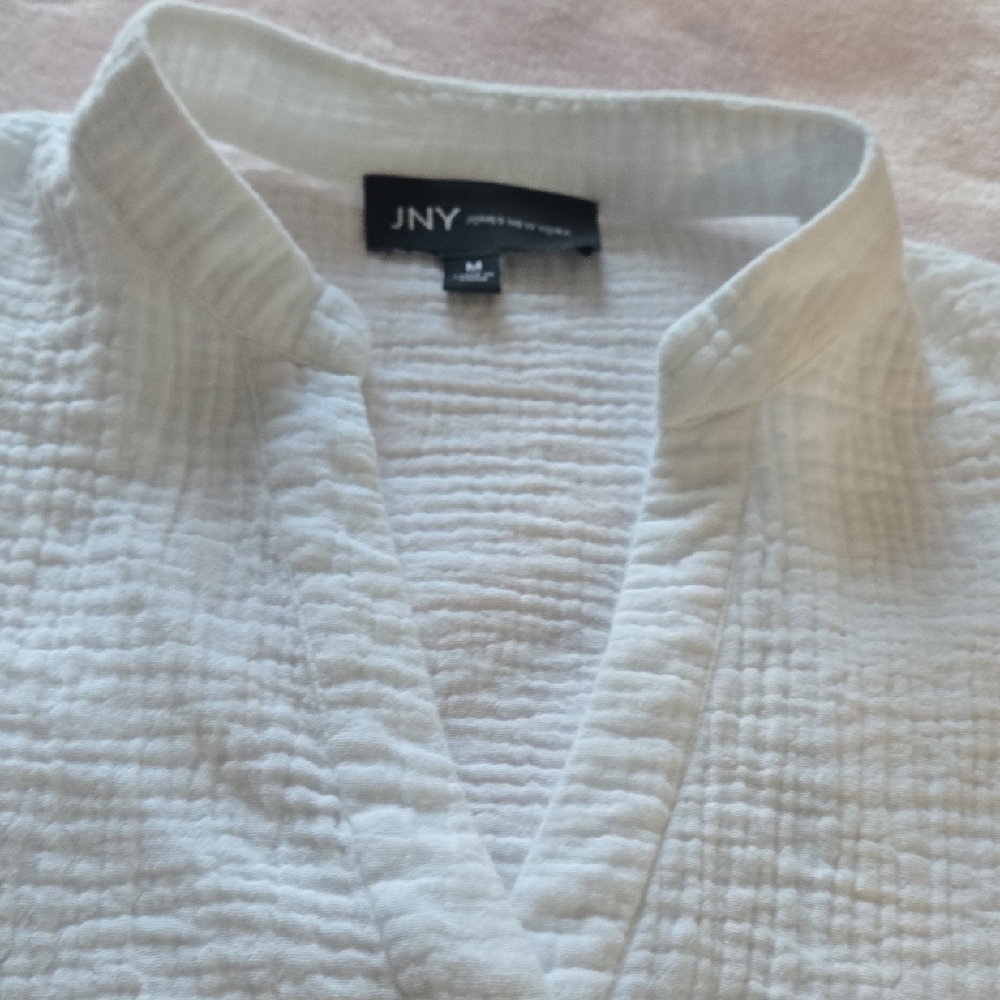 Jones New York  Textured Crop Sleeveless Top- Med